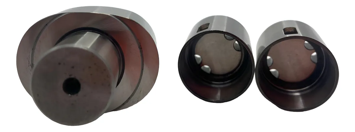 Kit Eixo E 2 Tuchos C/ Roletes Bomba Alta Amarok 3.0 V6 Prateado - Imagem 5